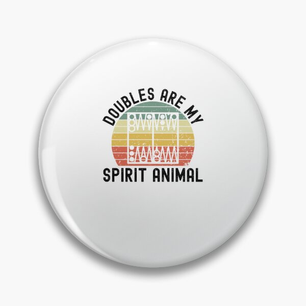 Item preview, Doubles are my spirit animal Funny Backgammon retro designed and sold by snowry.