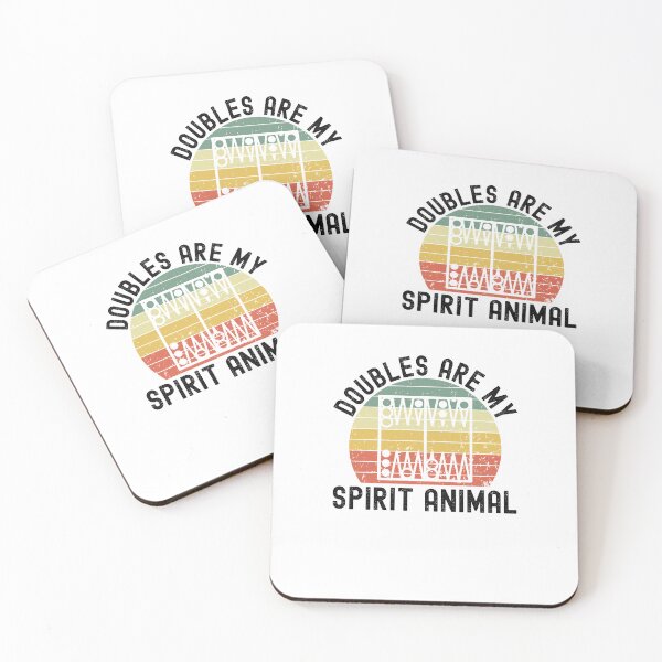 Item preview, Doubles are my spirit animal Funny Backgammon retro designed and sold by snowry.