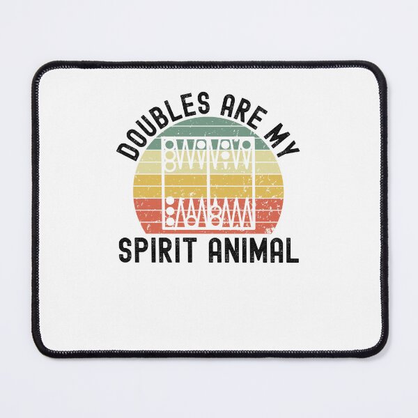 Item preview, Doubles are my spirit animal Funny Backgammon retro designed and sold by snowry.