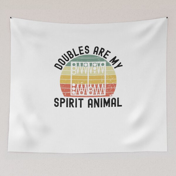 Item preview, Doubles are my spirit animal Funny Backgammon retro designed and sold by snowry.