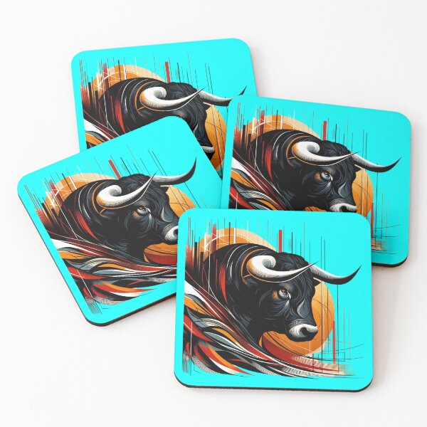 Item preview, COLORFUL BULL'S HEAD (#00FFFF) designed and sold by Marlon Oseguera.