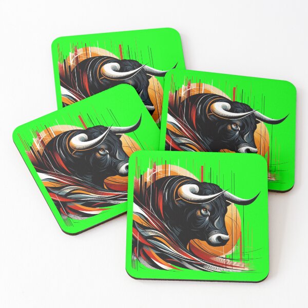 Item preview, COLORFUL BULL'S HEAD (#00FF00) designed and sold by Marlon Oseguera.