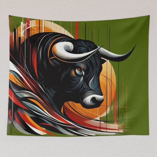 Item preview, COLORFUL BULL'S HEAD (#496100) designed and sold by Marlon Oseguera.