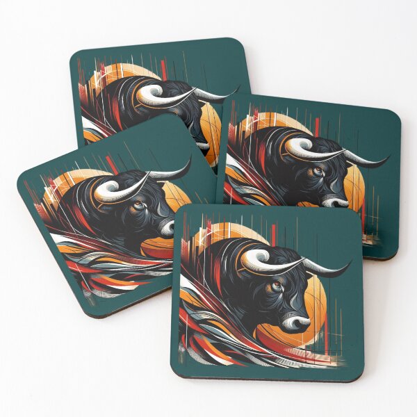 Item preview, COLORFUL BULL'S HEAD (#003333) designed and sold by Marlon Oseguera.