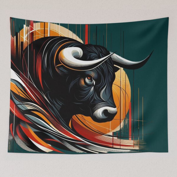 Item preview, COLORFUL BULL'S HEAD (#003333) designed and sold by Marlon Oseguera.