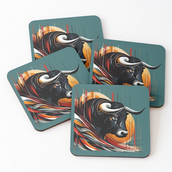 Item preview, COLORFUL BULL'S HEAD (#336666) designed and sold by Marlon Oseguera.