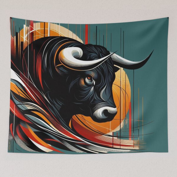 Item preview, COLORFUL BULL'S HEAD (#336666) designed and sold by Marlon Oseguera.