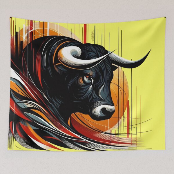 Item preview, COLORFUL BULL'S HEAD (#FFFF66) designed and sold by Marlon Oseguera.