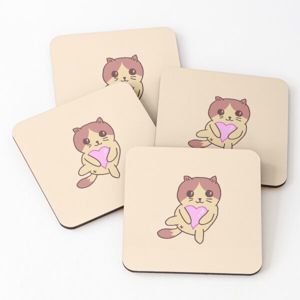 Item preview, Brown Kawaii Cat with Heart designed and sold by Alec Buchan.