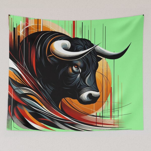 Item preview, COLORFUL BULL'S HEAD (#99FF99) designed and sold by Marlon Oseguera.