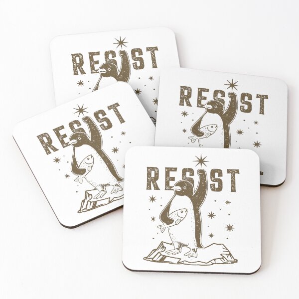 Item preview, Resist Penguin Activism Graphic Design designed and sold by Artifyo.