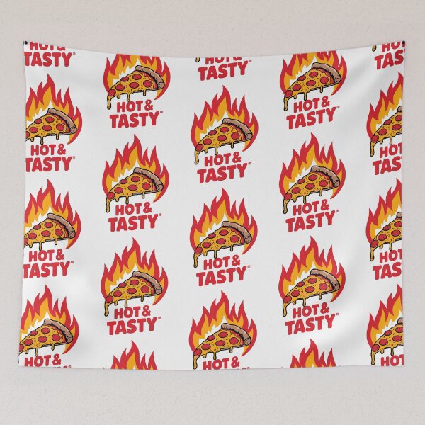 Item preview, Hot & Tasty Pepperoni Pizza Flame designed and sold by Taans-Creation.