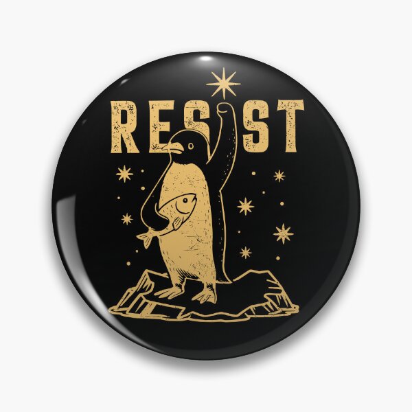 Item preview, Funny Protest Against Tariffs Resist Penguin designed and sold by Artifyo.