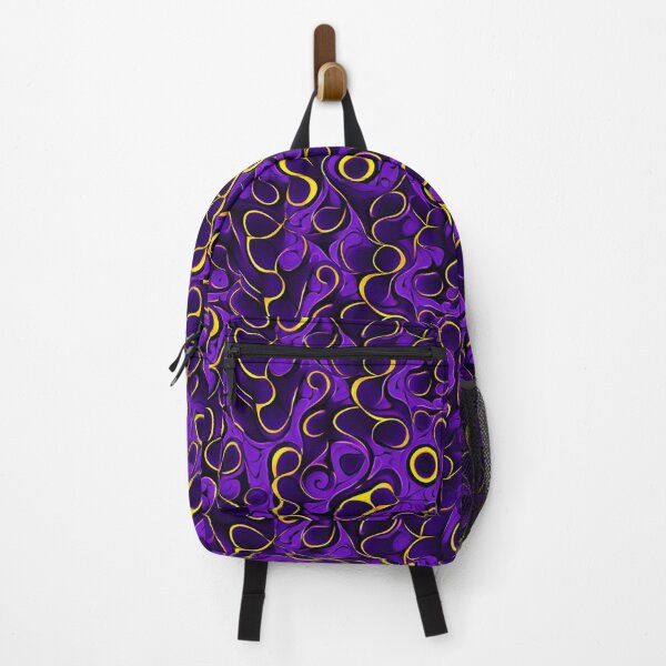 Item preview, Organic Waves – Abstract Fluid Art in Purple and Yellow designed and sold by Arte Zen.