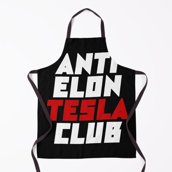 Item preview, anti elon tesla club, tesla font style white designed and sold by BrightNook.