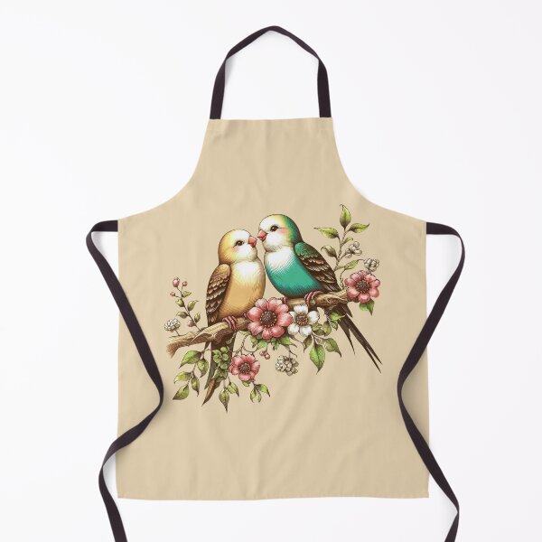 Item preview, Lovebirds Perched on a Branch designed and sold by Myra365Art.