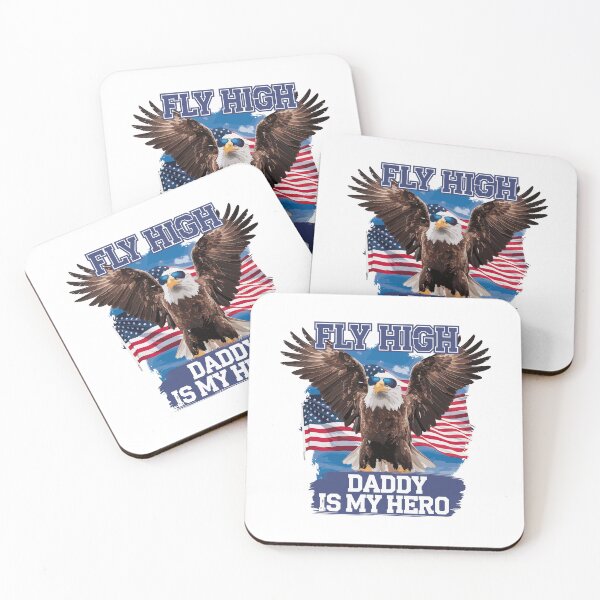 Item preview, Fly High Daddy Hero Patriotic Eagle designed and sold by Taans-Creation.