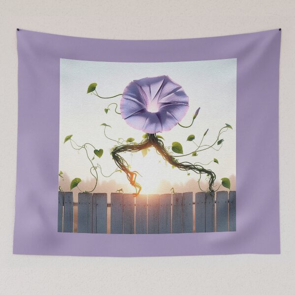 Item preview, Morning Glory Fence Dance  designed and sold by CarolM.