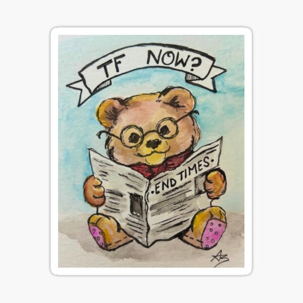 Item preview, Sketchy Bear reads of doom  designed and sold by Sketchyspics.