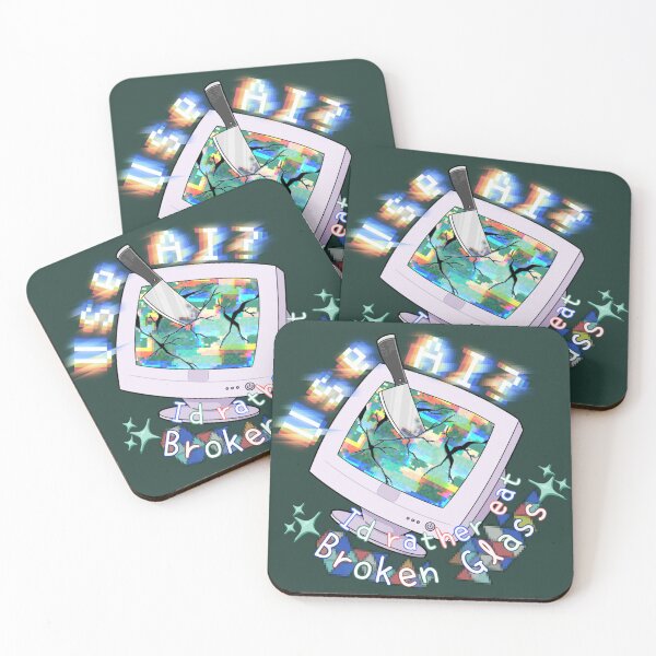 Item preview, Broken Glass (Green Background) designed and sold by RML Artwork.