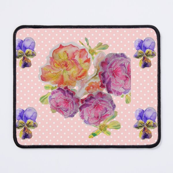 Item preview, Rose Watercolor Pastel Pink Spot Chintz Cottage Core Retro Vintage designed and sold by Sarah  Rajkotwala.