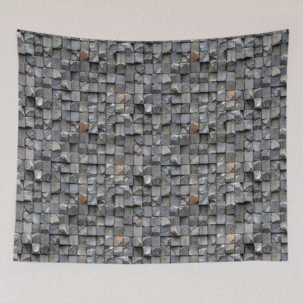 Item preview, Textured Stone Cube Facade designed and sold by NTGUILTY.