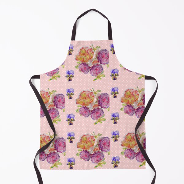 Artikelvorschau, Rose Aquarell Pastell Rosa Spot Chintz Cottage Core Retro Vintage entworfen und verkauft von Sarah Rajkotwala.