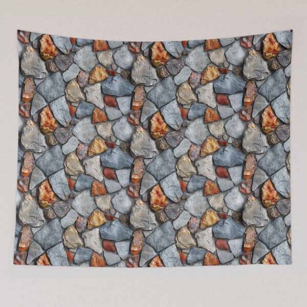 Item preview, Rustic Stone Wall Mosaic designed and sold by NTGUILTY.