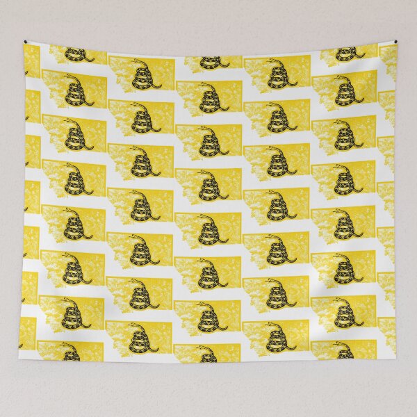 Item preview, MONTANA  - Freedom Is The Superpower - Gadsden Snake Flag - Dont Tread On Me design  designed and sold by pelagio.