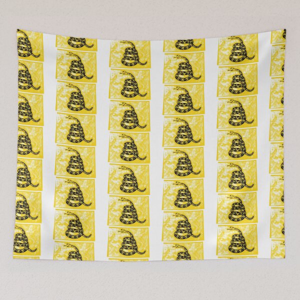 Item preview, WYOMING  - Freedom Is The Superpower - Gadsden Snake Flag - Dont Tread On Me design designed and sold by pelagio.