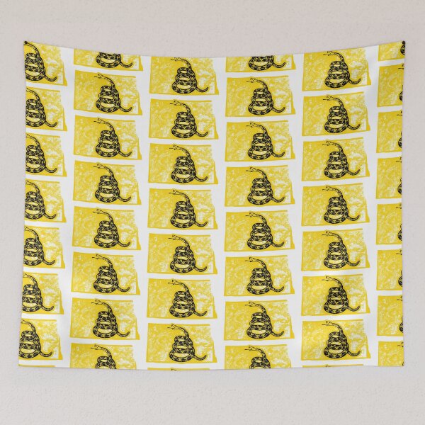 Item preview, NORTH DAKOTA  - Freedom Is The Superpower - Gadsden Snake Flag - Dont Tread On Me design designed and sold by pelagio.