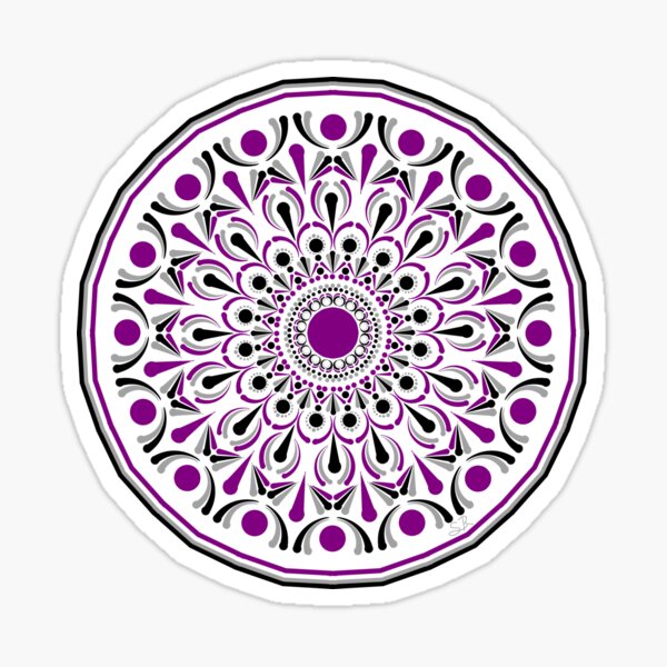 Artikel-Vorschau von Asexuelles Pride Mandala Transparent, designt und verkauft von Sylver-Rose.