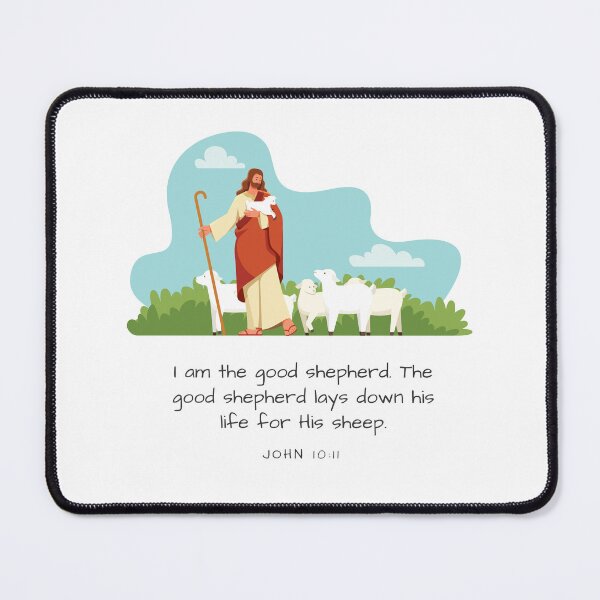 Item preview, I Am The Good Shepherd John 10:11 Jesus, Easter Basket Gift For Kids, Non-Breakable, Sturdy Christian Easter Gift designed and sold by InHisImageGifts.