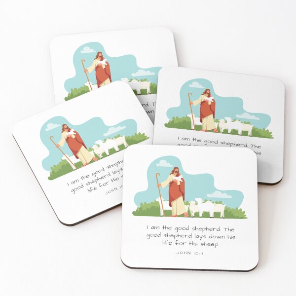Item preview, I Am The Good Shepherd John 10:11 Jesus, Easter Basket Gift For Kids, Non-Breakable, Sturdy Christian Easter Gift designed and sold by InHisImageGifts.