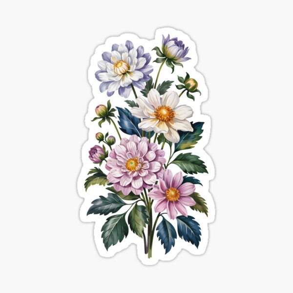 Item preview, Bouquet dahlias designed and sold by klyykaa9.