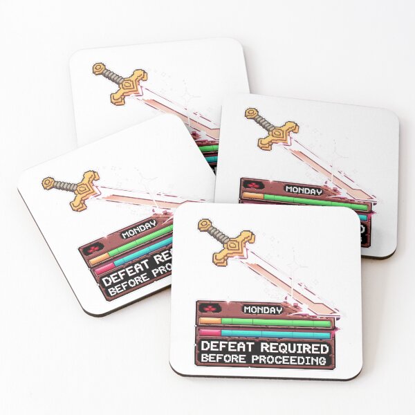 Item preview, Defeat Required Gaming Sticker - Challenge Decal for Gamers & Motivation designed and sold by InsightA.