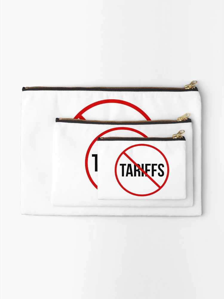 Thumbnail 2 of 4, Zipper Pouch, Against tariffs designed and sold by Rachel the Artist .