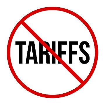 Artwork thumbnail, Against tariffs  by Rachel the Artist 