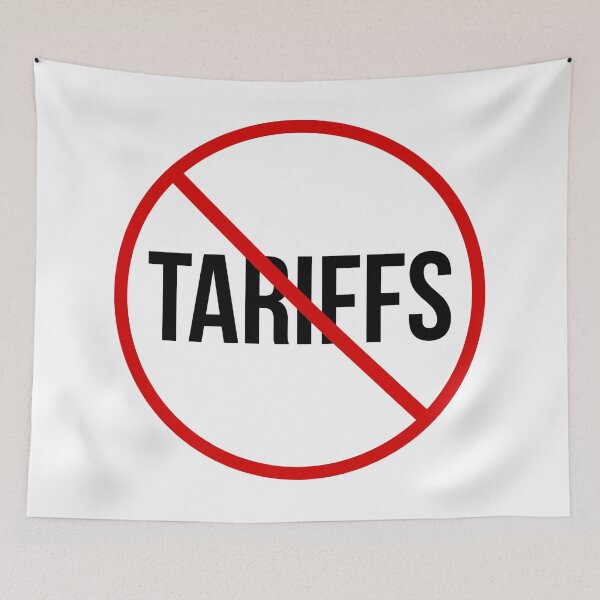 Item preview, Against tariffs  designed and sold by Rachel the Artist .