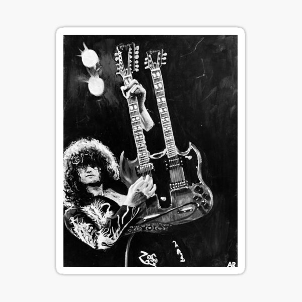 Vista previa del artículo con la obra «Jimmy Page», diseñado y vendido por 96chevi.