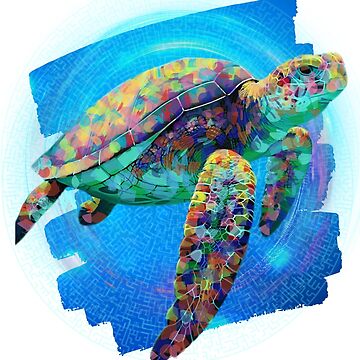 Artwork thumbnail, Secrets of the Sea Turtle by AmericaThreads
