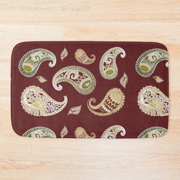 Item preview, Paisley pattern surface printing, paisley bandana design, block print, fabrics textile, dress, carpet, pattern with paisley,   Home decor, rug, throw and blanket designed and sold by MonoDigitalArt.