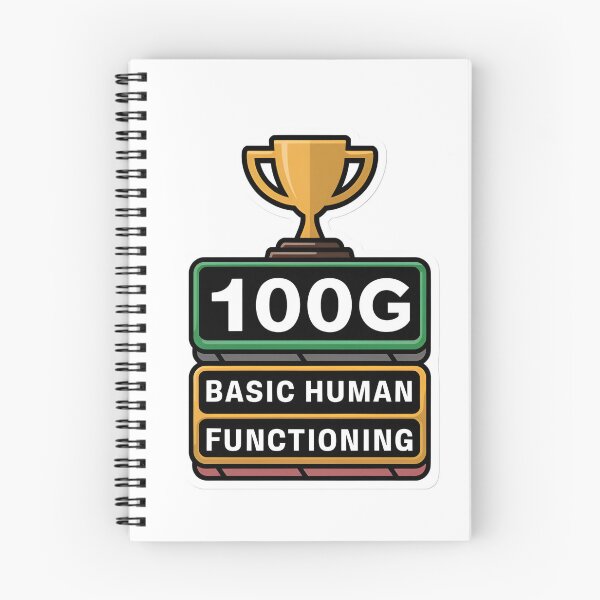 Item preview, 100G Basic Human Functioning Sticker - Humorous Daily Struggle Decal designed and sold by InsightA.