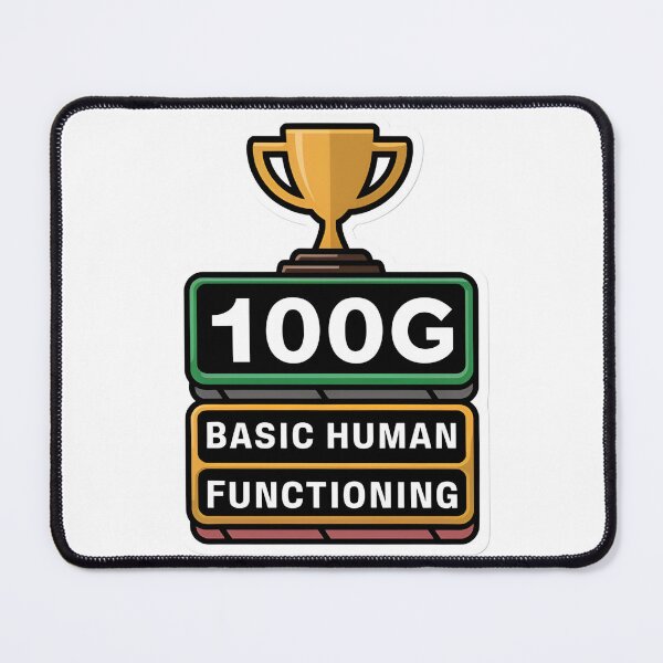 Item preview, 100G Basic Human Functioning Sticker - Humorous Daily Struggle Decal designed and sold by InsightA.