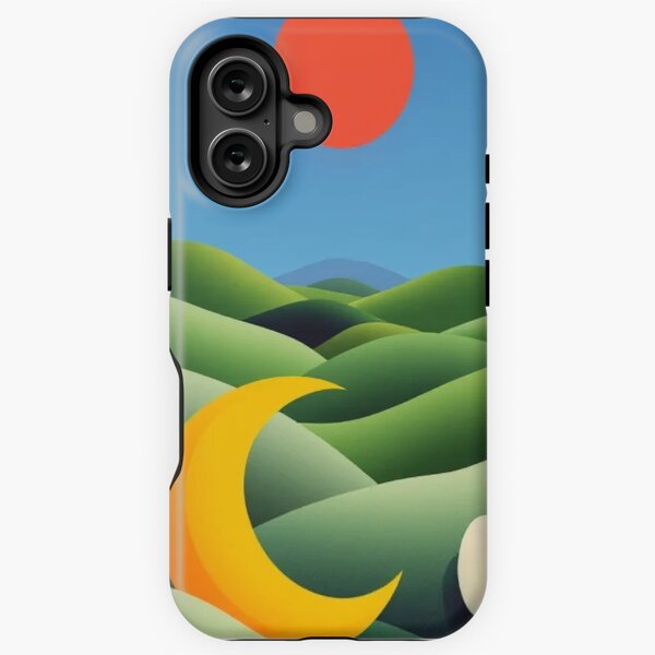 Item preview, Surreal Sunset Over Dreamy Hills - Minimal Art designed and sold by CoolSipDesigns.