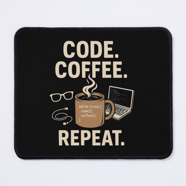 Item preview, Code. Coffee. Repeat – For Programmers & Caffeine Lovers designed and sold by Dokak Shop.