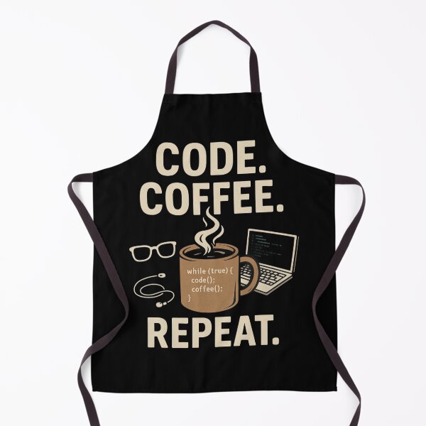 Item preview, Code. Coffee. Repeat – For Programmers & Caffeine Lovers designed and sold by Dokak Shop.