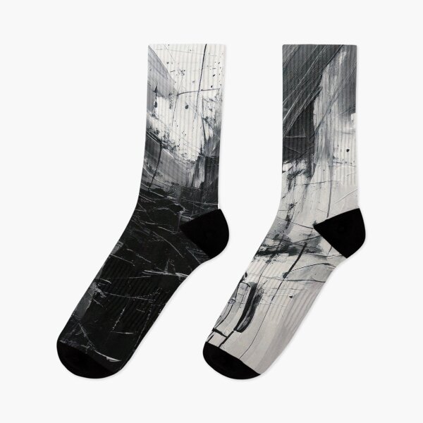 Item preview, Black and White Abstract Art – Expressive Thick Paint – Modern Monochrome Texture designed and sold by CattlettArt.