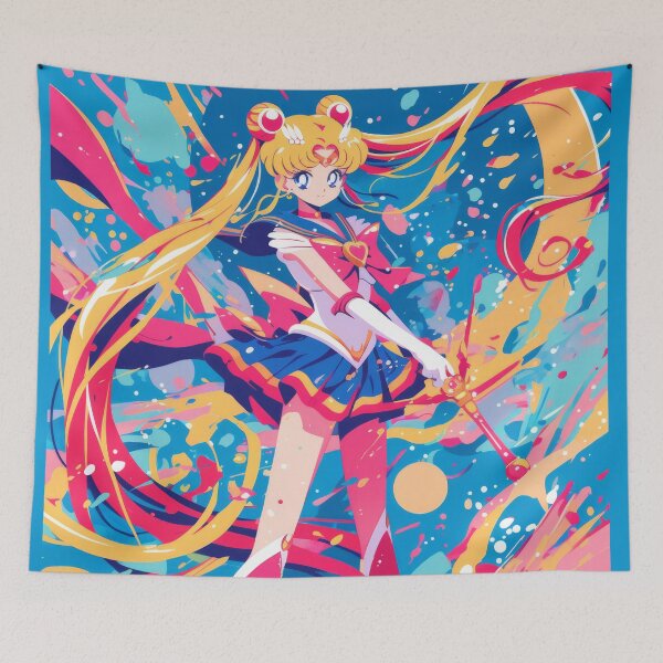 Item preview, Moon Guardian Battle Pose  designed and sold by AnimeArsenalPrints.