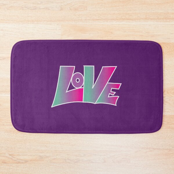 Item preview, Love turq purp pink grey designed and sold by Leanne Karlstrom.